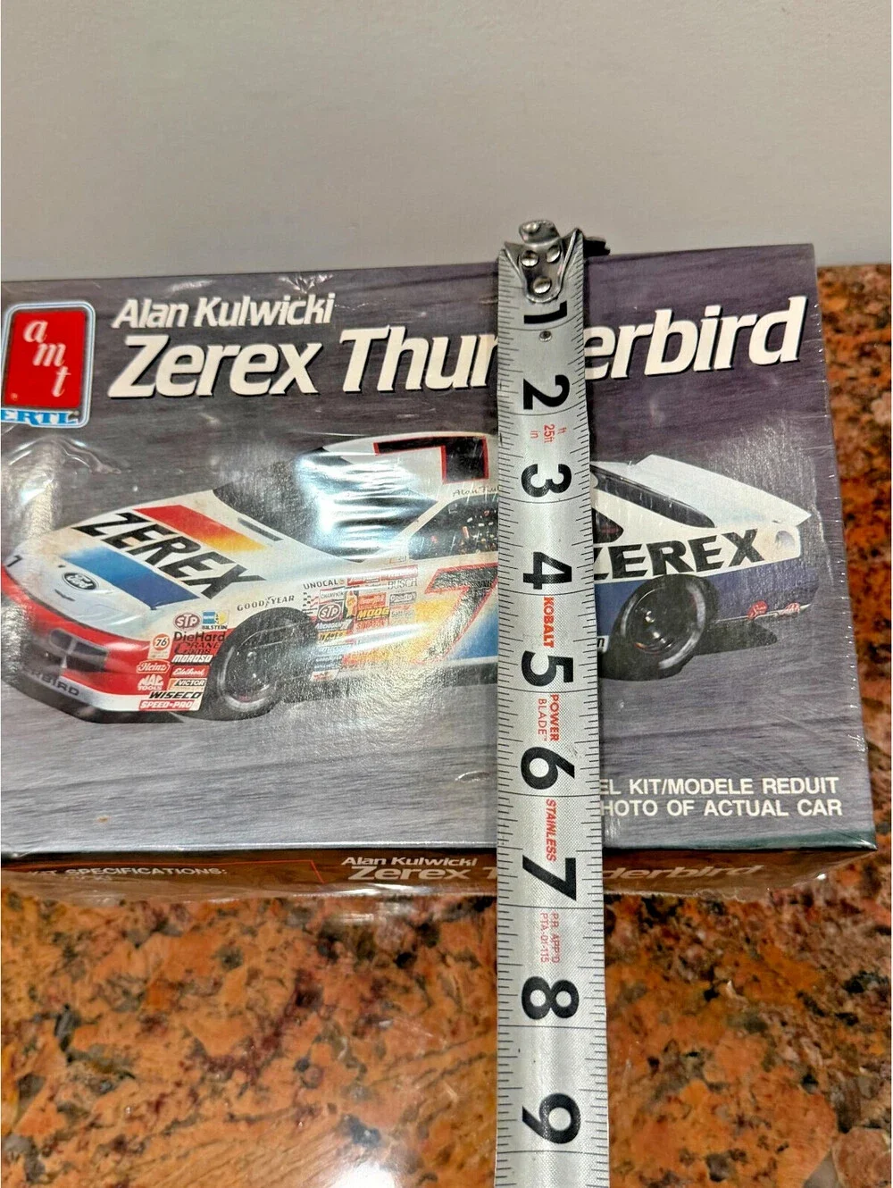 Vintage AMT Ertl Alan Kulwicki Zerex Thunderbird Model Kit